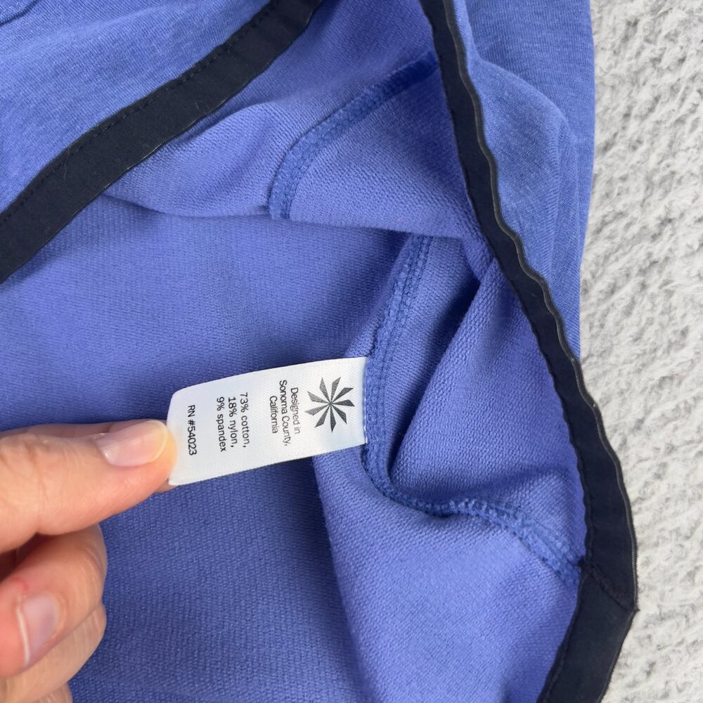 Athleta Sentry Hoodie Sweatshirt Womens XS Blue Hooded Pullover Athletic Active - Picture 5 of 10